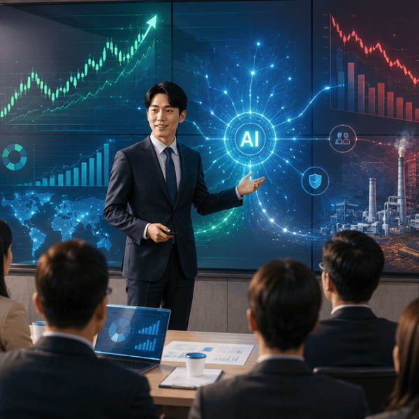 AI 투자분석으로 기업 실적과 주가 흐름, 성장 가능성과 투자 위험을 함께 분석하는 자산관리 머니포트 대표 이미지