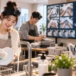 로봇 학습 데이터를 만들기 위해 집안일 행동을 촬영하고 이를 학습하는 AI 로봇
